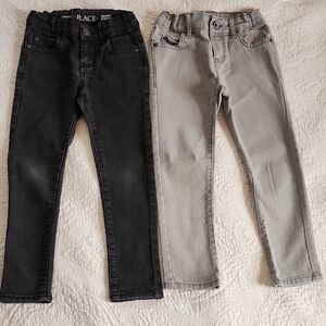 The Children's Place Black and Gray Kids Jeans Set